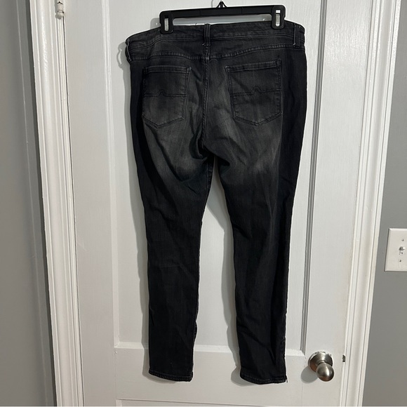 Arizona Jean's Black Skinny Jeans with fading size 13 - Picture 7 of 11